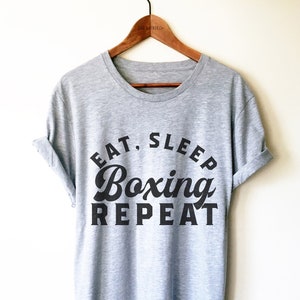 Boxing Shirt / Tank Top / Hoodie - Boxing Fan Gift, Boxing Lover Shirt, Funny Boxing Shirt, Eat Sleep Boxing Repeat Shirt, Funny Boxer Shirt