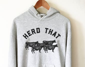Kudde die hoodie - boerderij hoodie | Boerderijshirt | Landoverhemd | Vrouw shirt | Boerenshirt | Boerenleven | Boerenshirt | Boeren trui