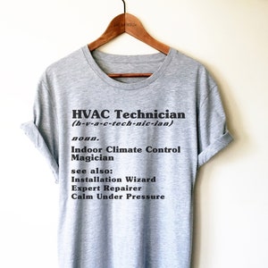 HVAC Technician Definition Shirt/Tank Top/Hoodie -  Funny HVAC Tech Shirt, HVAC Shirt, Hvac Technician Gift, Hvac Installer Gift Idea
