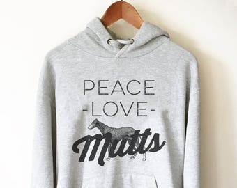 Peace Love Mutts Hoodie - Dog rescue shirt, Dog rescue team, Dog shirt, Dog gift, Dog sweatshirt, Dog lover shirt, dog lover gift, dog gifts