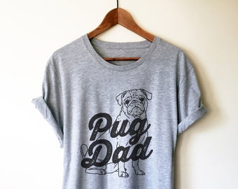 Camiseta unisex para papá carlino: camiseta de carlino, regalo de carlino, regalos de carlino, ropa de carlino, camiseta de perro, regalo de perro, regalo para amantes de los carlinos, camiseta de carlino para él, camiseta de papá