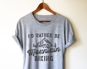 Chemise unisexe Je préfère être VTT - Chemise VTT, chemise montagne, cadeau VTT, chemise vélo, cadeau vélo, chemise motard