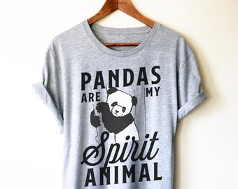 Pandas Are My Spirit Animal Shirt/Tank Top/Hoodie - Panda Bear Shirt, Panda Lover Gift, Cute Panda Shirt, Zoo Animal Shirt, Panda Lover Tee