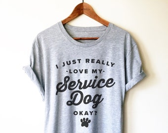 Service Dog Shirt/Tank Top/Hoodie - Service Dog Owner Shirt, Working Dog Shirt, Service Dog Trainer Shirt, Service Dog Gift, Guide Dog Shirt