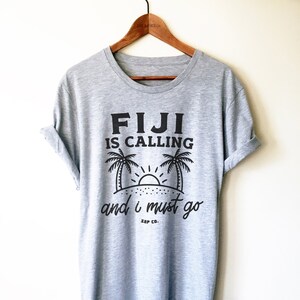 Fiji is Calling Unisex Shirt - Fiji Shirt, Hawaiian Shirt, Palm Tree Shirt, Fiji Vacation TShirt, Family Matching Shirts, Honeymoon Shirt