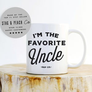 Funny Uncle Mug - Favorite Uncle Coffee Mug, Funny Gift For Uncle, New Uncle Mug, Pregnancy Reveal to Brother, Gift From Niece/Nephew