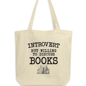 Book Lover Tote Bag - Eco Tote Bag For Literature Lovers, Canvas Tote Bag, Literary Tote Bag, Book Lover Gift, Gift For Reader, Reusable Bag