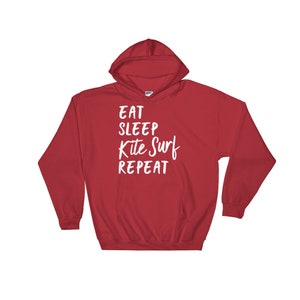 Eat Sleep Kite Surf Repeat Hoodie Kitesurf Shirt, Kitesurf Gift, Kite Surf Shirt, Kite Surf Gift, Kite Shirt, Beach Shirt image 4