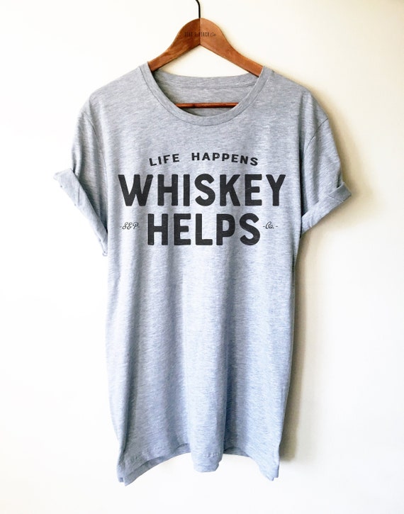 Whiskey Lover Shirt / Tank Top / Hoodie  - Whiskey Gifts, Whiskey Lover Gift, Whiskey Drinker Tee, Whiskey Helps Shirt, Bourbon Shirt