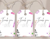 Science Party Favor Tag Girls - Science Birthday Pink, Science Party Ideas, Science Party Supplies Kids, Science Gift Tag, Editable Download