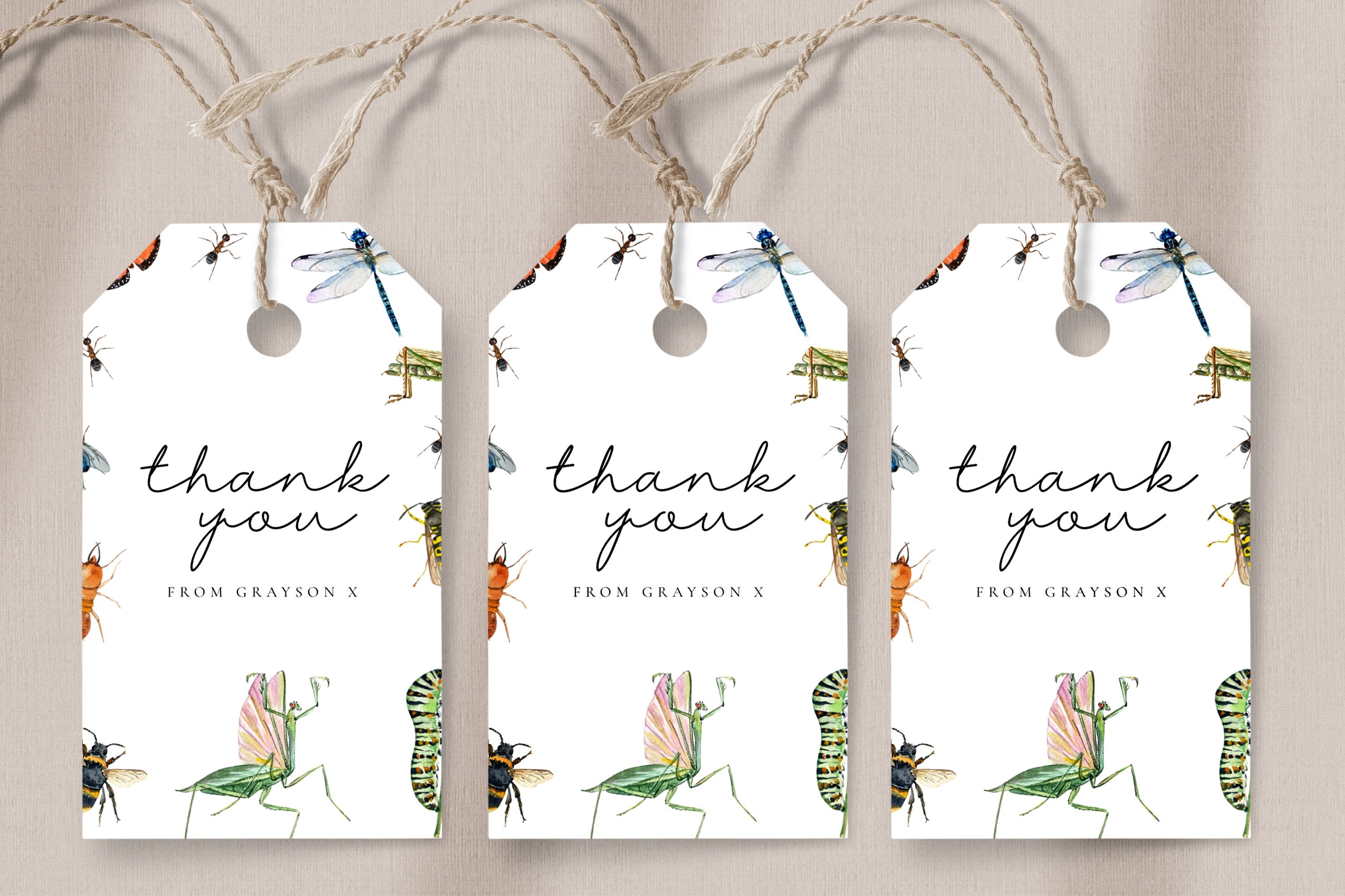 Water Bug Label Editable Bug Birthday Water Bottle Labels - Bug Birthday Party, Nature ...