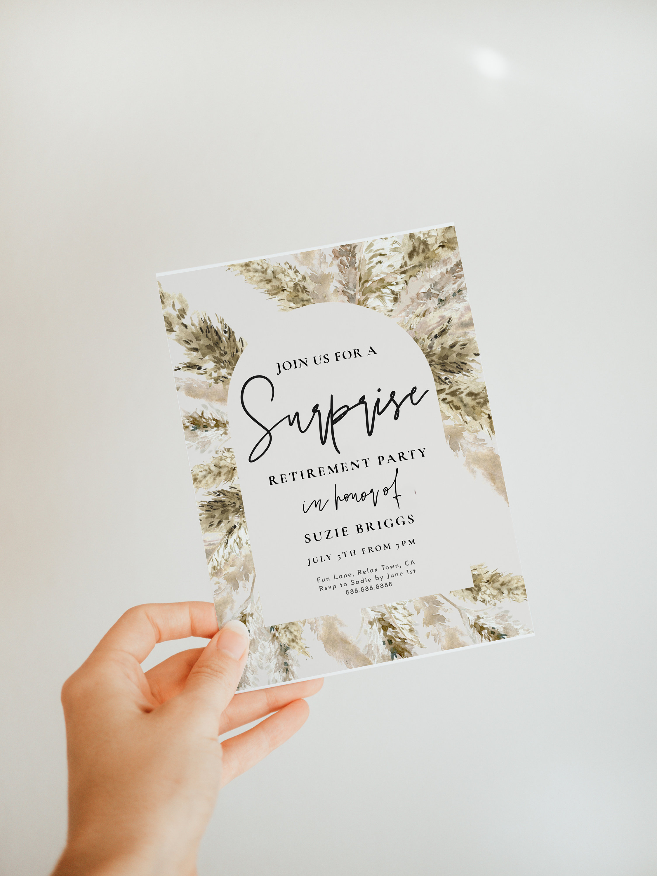 Surprise Retirement Party Invitation-retirement Invitation Template ...