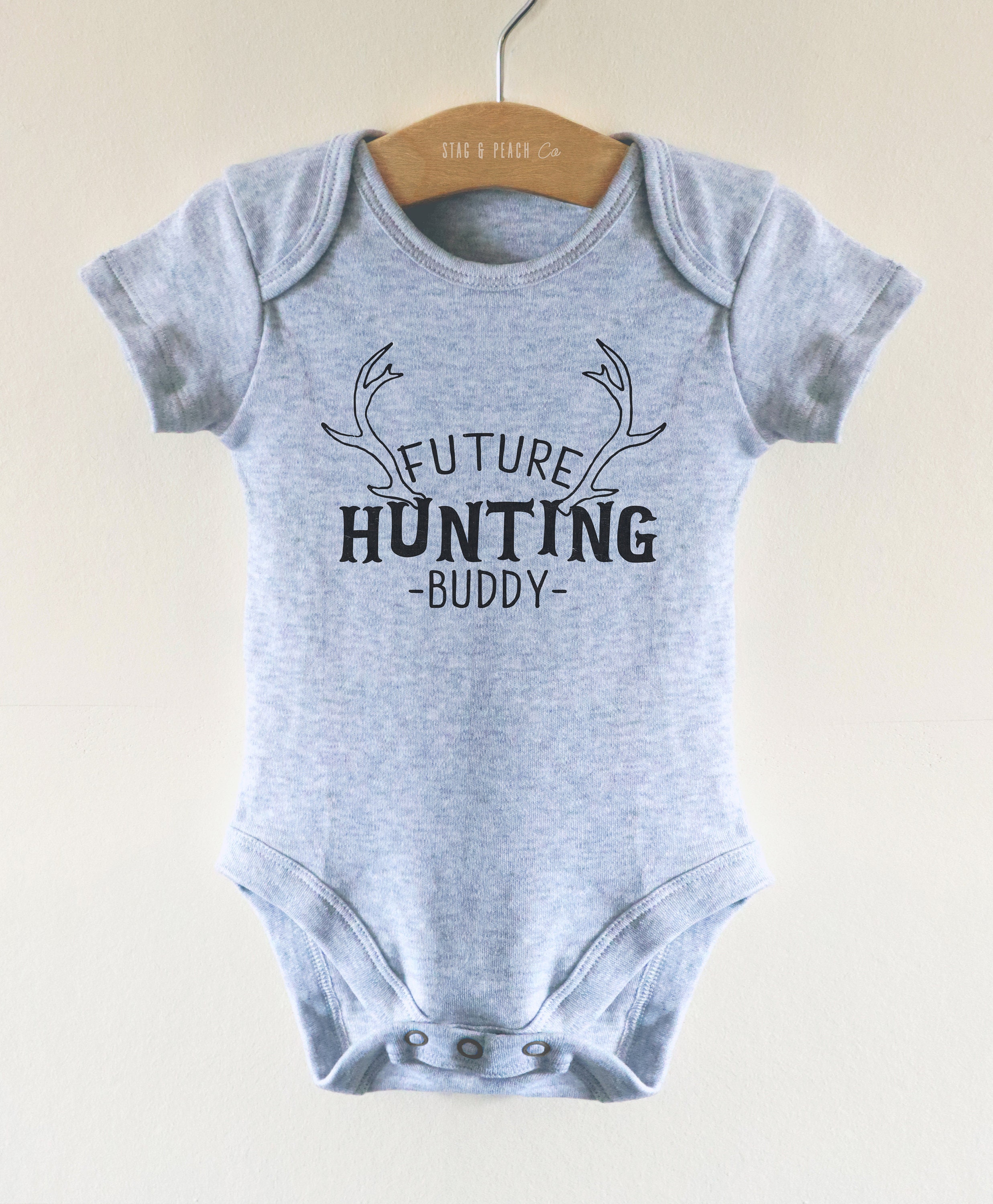 Future Hunting Buddy Baby Bodysuit Hunter One Piece Hunting Etsy