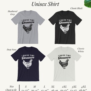 I Raise Tiny Dinosaurs Shirt / Tank Top / Hoodie - Chicken Shirt, Chicken Gift, Farmer Shirt, Chicken Owner Shirt, Chicken Farmer Shirt image 5