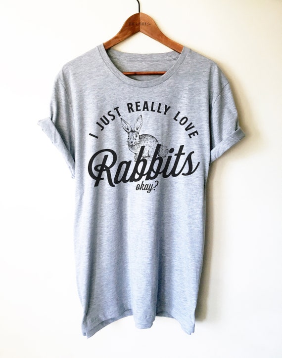Love My Bunny White Rabbit Typography Gift T-Shirt - W Love My Bunny White Rabbit Typography Gift T-Shirt - W