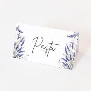 Lavendel couvert sjabloon - lavendel bruids douche gunsten, lavendel decoraties, lavendel bruiloft stationair, bewerkbare Instant Download