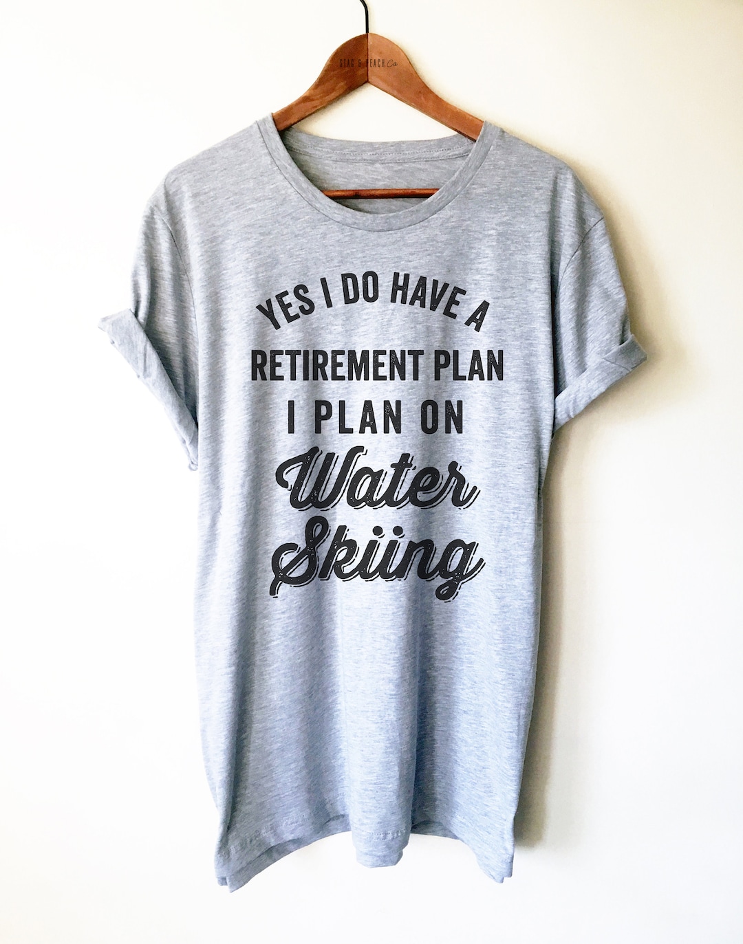 Water Ski Retirement Shirt/tank Top/ Hoodie Water Ski Gift, Water Ski Shirt, Water Sports Shirt