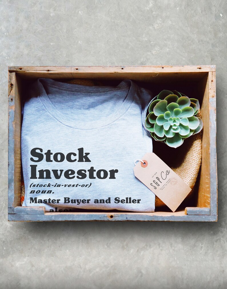 Shirt/tanktop/hoodie voor aandelenbelegger - shirt voor aandelenhandelaar, shirt voor aandelenbelegger, shirt voor bankier, shirt voor bankier, shirt voor bankier, cadeau voor bankier, shirt voor investeerder afbeelding 2