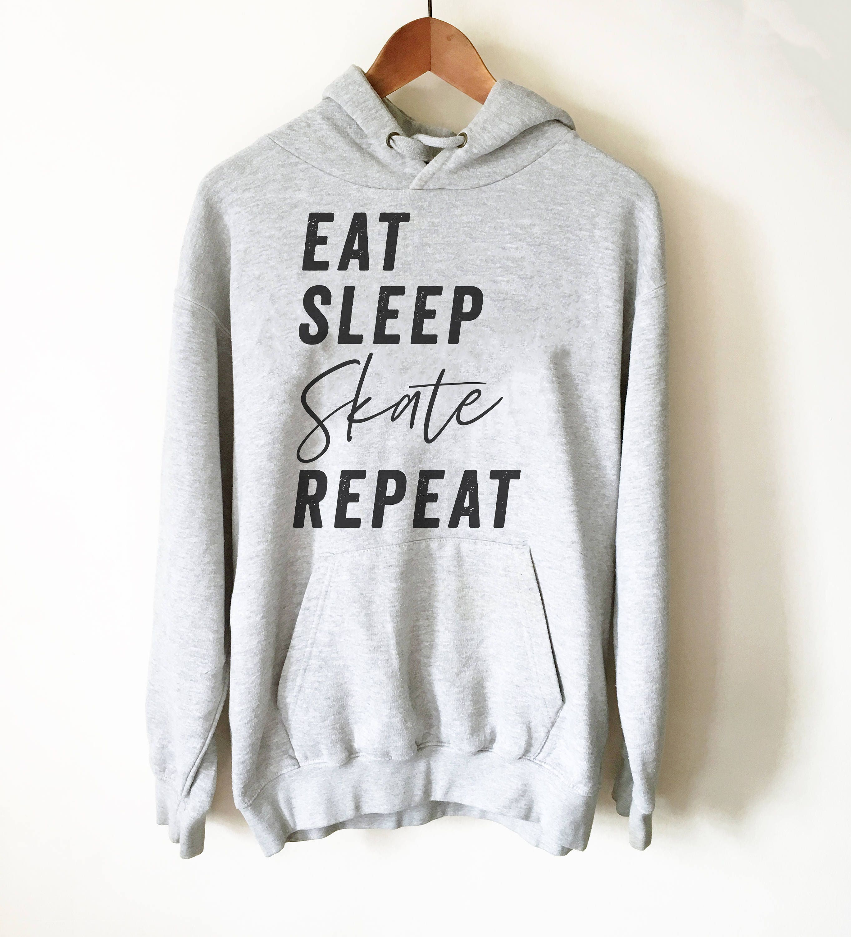 Shirtzshop T-Shirt 'Eat Sleep Skate' – Skateboard-Design, 100% Baumwolle, Kurzarm
