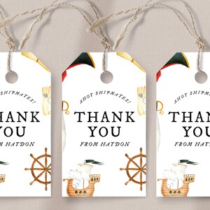 Piraten Geschenkanhänger, Piraten Geburtstag, Karte, Piraten Geburtstag, Karte, Piraten Dankeschön Schatz, Sofort Download