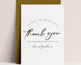 Retirement Thank You Card - Modern Thank You Card, Elegant Thank You Card, Doctor Retirement, Nurse Retirement, Editable Instant Download