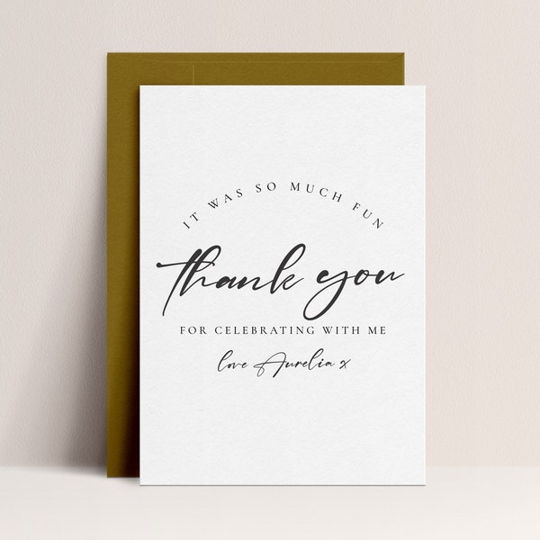 Retirement Thank You Card - Modern Thank You Card, Elegant Thank You Card, Doctor Retirement, Nurse Retirement, Editable Instant Download