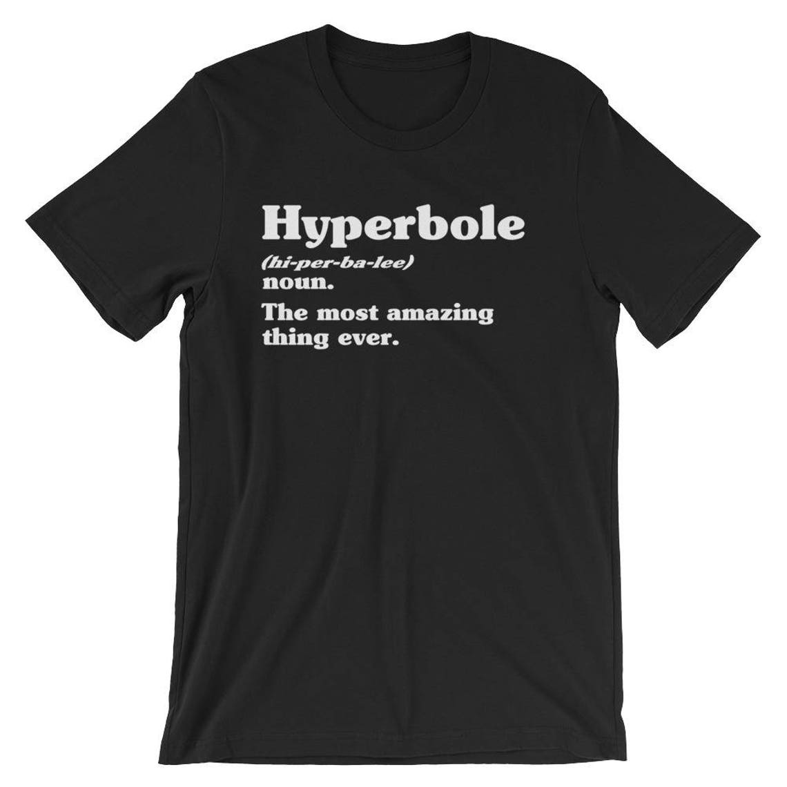 Hyperbole Dictionary Definition Unisex Shirt Book Lover T Etsy