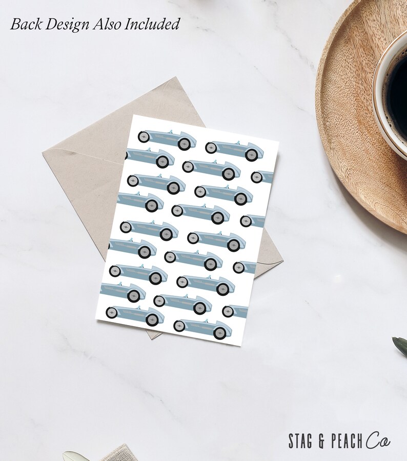 Editable Race Car Birthday Invitation Vintage Race Car Etsy
