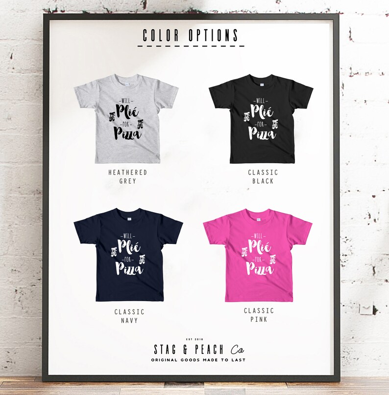 Will Plie For Pizza Kids Shirt Ballet Shirt, Dance Shirt, Ballerina Shirt, Ballet, Ballerina Toddler Shirt, Dancer Gift, Gift For Dancer image 6