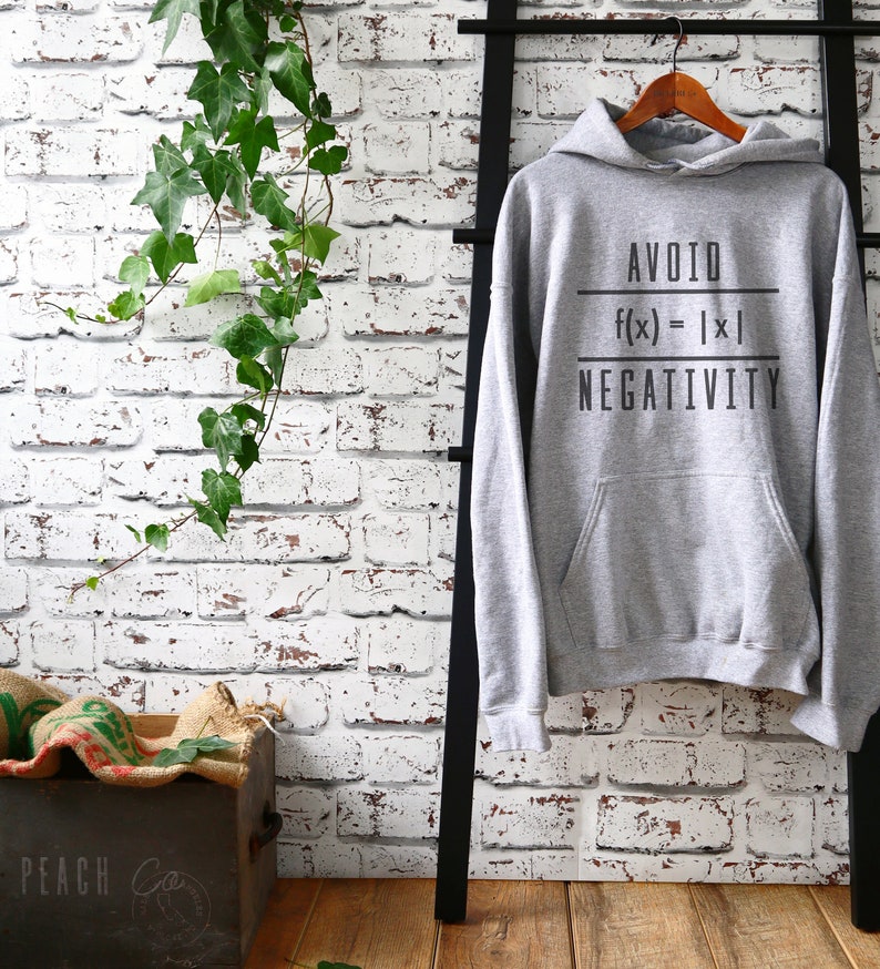 Avoid Negativity Hoodie Math Hoodie, Math funny t-shirt, Funny math shirt, Math geek shirts, Math teacher tee, Mathematics, Math shirt image 3