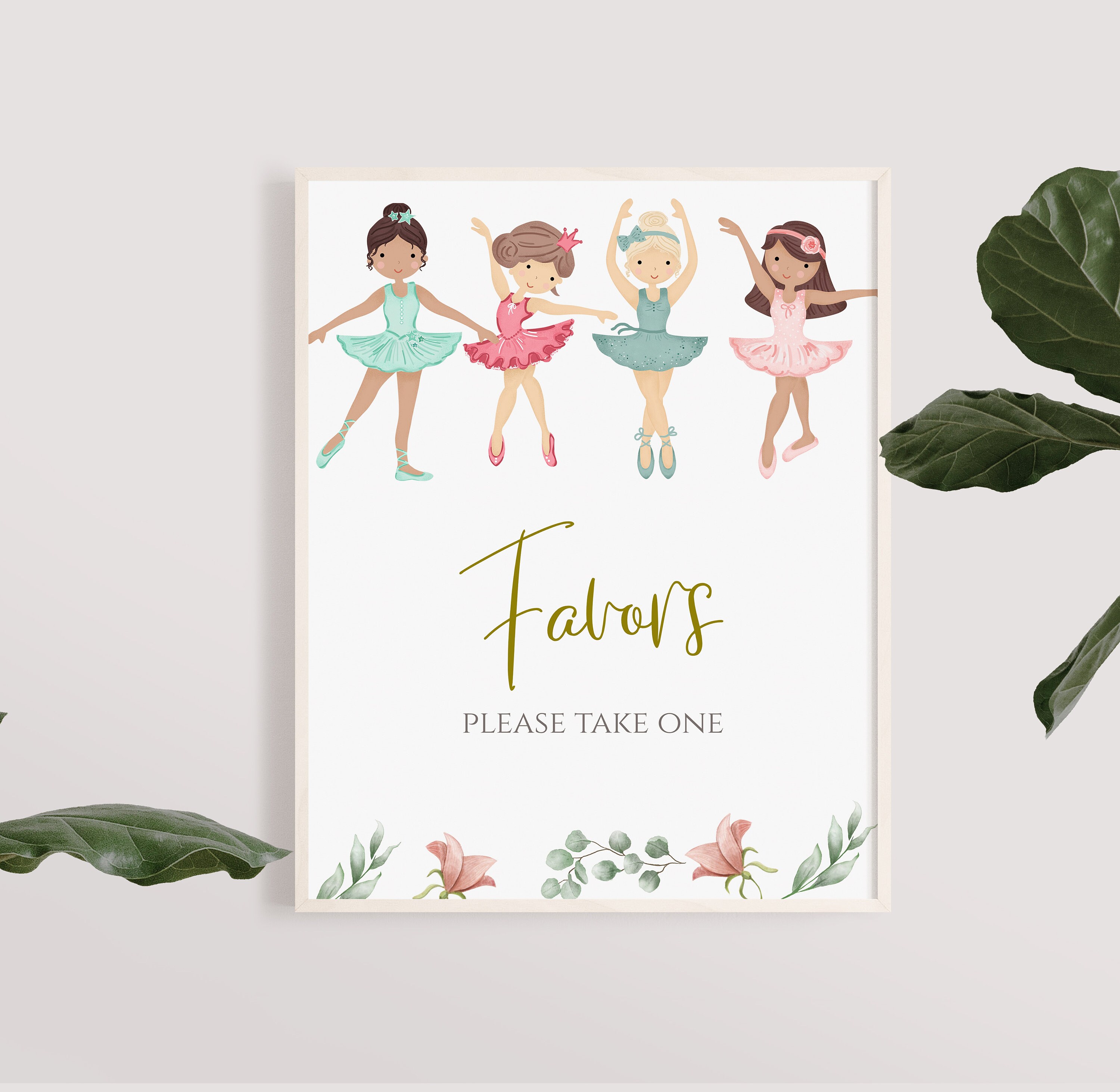 Ballet Party Signs 8x10