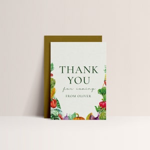 Farmers Market Birthday Favor Tag Farmers Market Party Decor, Farmers Market Thank You, Vegetable Theme, Farm Theme, Editable Download image 7