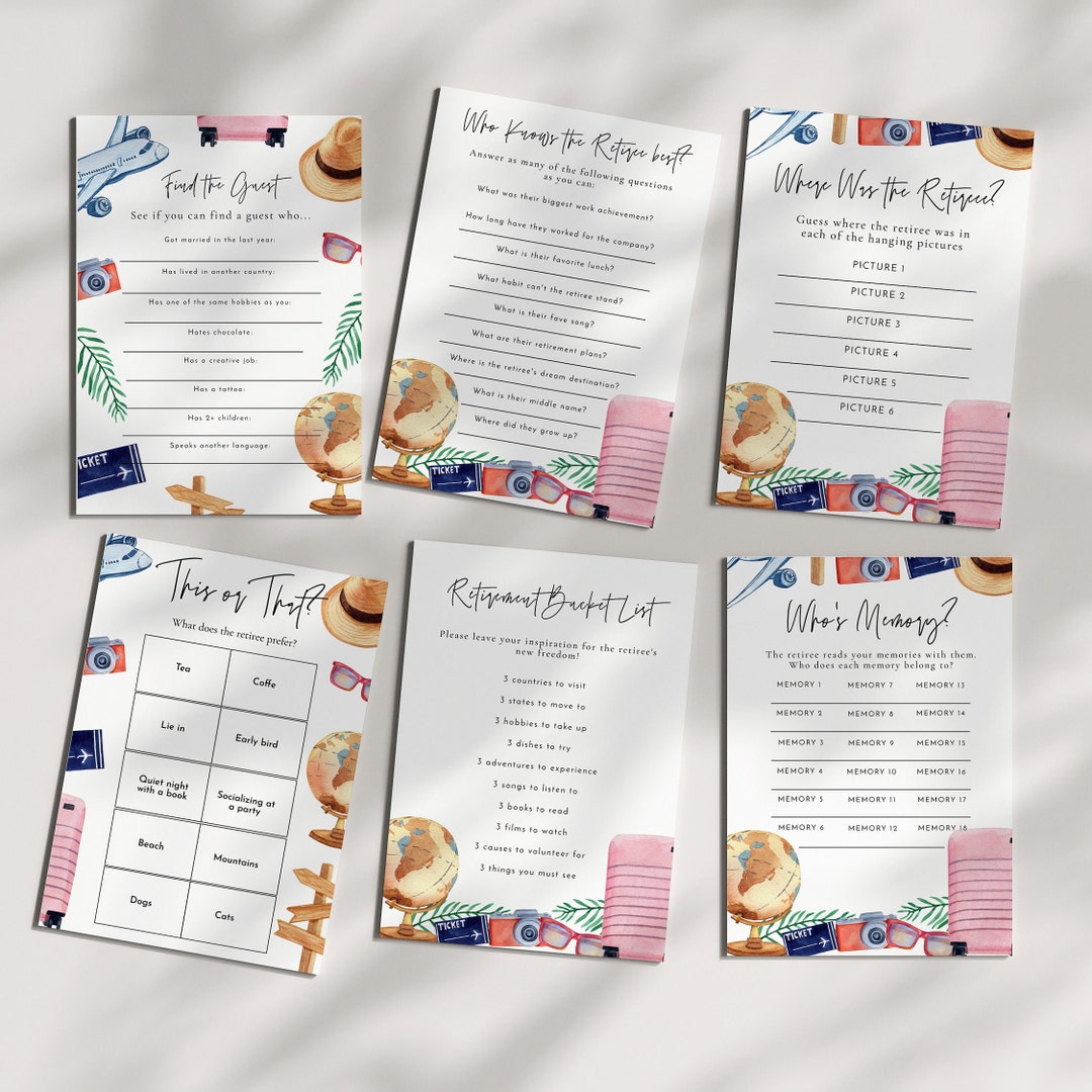 travel-retirement-party-games-farewell-party-games-travel-theme-games-adventure-theme-decor-retirement-decorations-editable-download-etsy for Retirement Party Games Free Printable Travel Retirement Party Games - Farewell Party Games, Travel Theme Games, Adventure Theme Decor, Retirement Decorations, Editable Download - Etsy for Retirement Party Games Free Printable