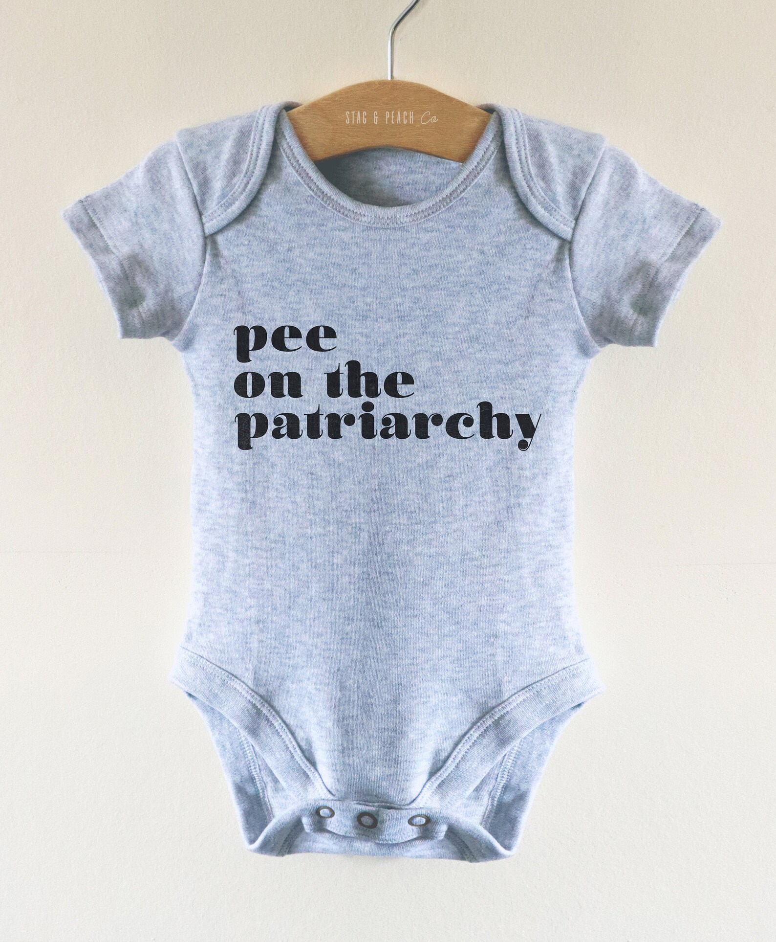Pee on the Patriarchy Baby Bodysuit Feminist Baby Clothes Etsy
