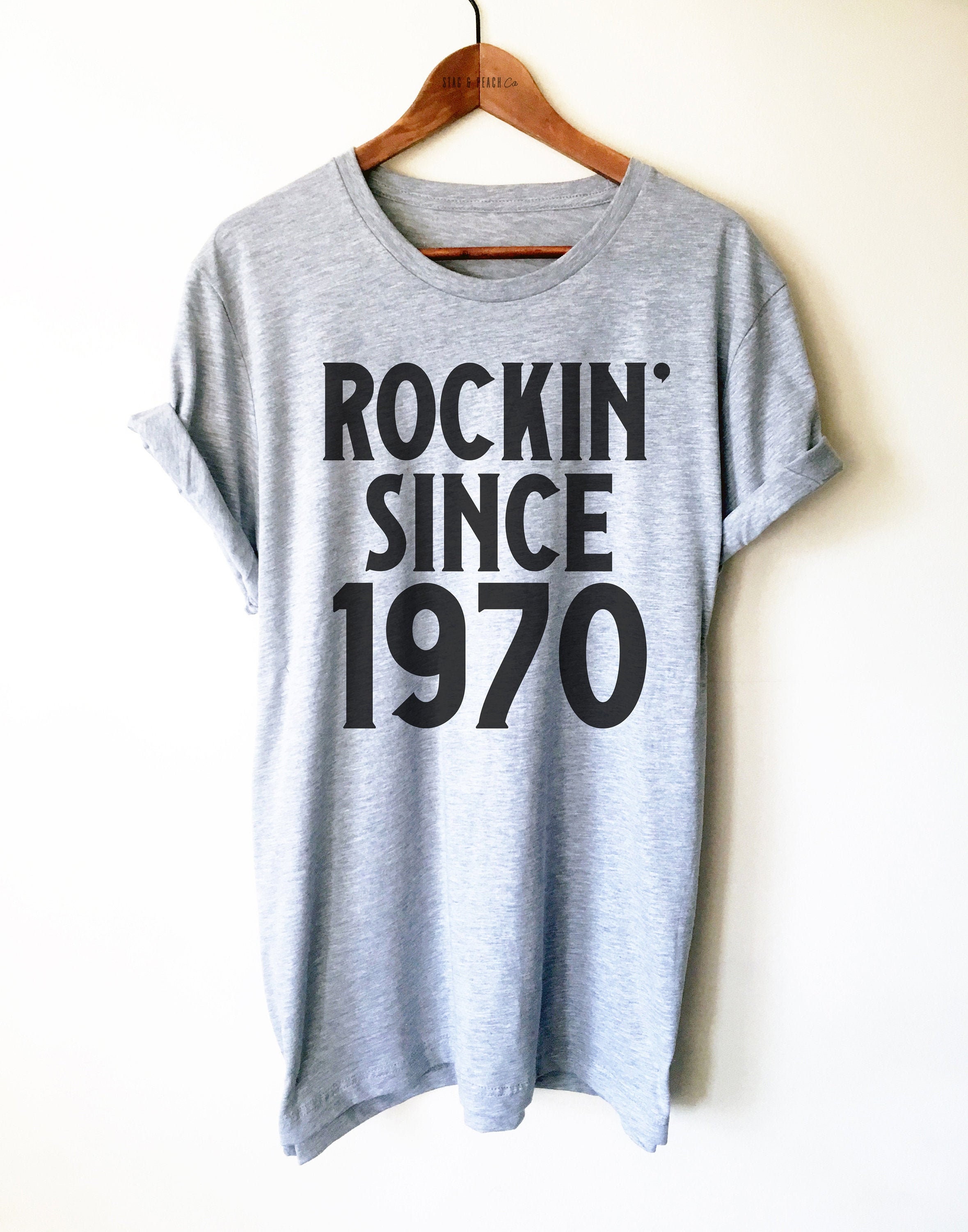 Rocking Since 1970 Shirt /Tank Top/Hoodie - 1970 Birthday Shirt, 50th Birthday Shirt, 1970 Gift Idea, Birthday Shirts, 50th Birthday Gift