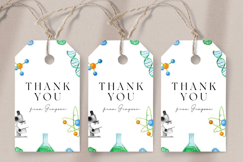 Science Greetings Science Birthday Welcome Sign - Editable Science Party Decor, Science ...