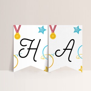 Boys Gymnastics Birthday Banner - Gymnastics Party Sign, Gymnastics Party Decor, Gymnastics Birthday Decorations, Editable Instant Download