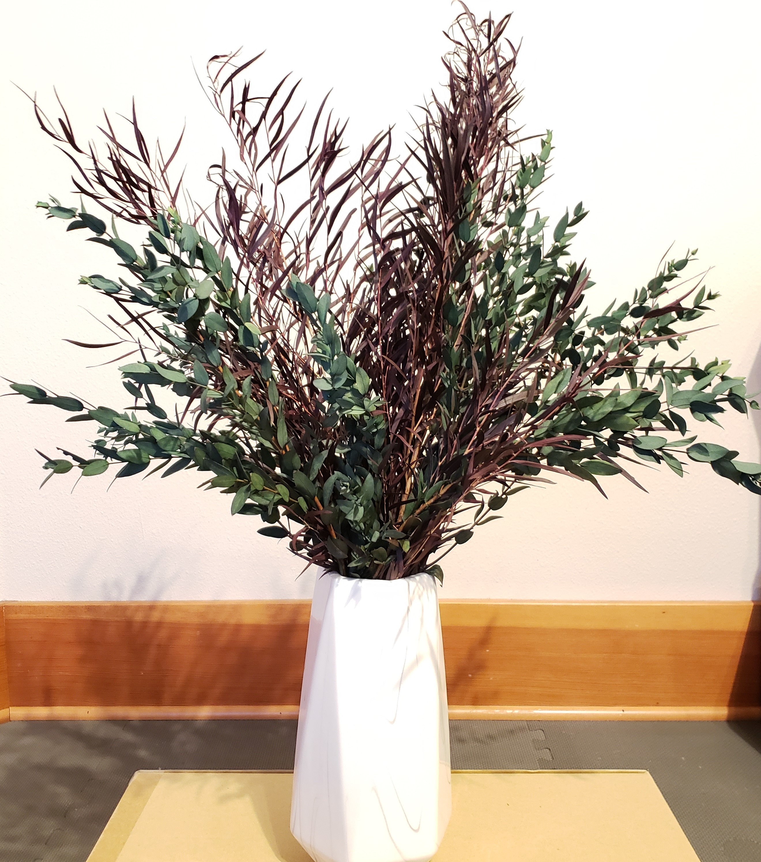 PreservedDried Greenery Bunch Burgundy Agonis Parvifolia Etsy