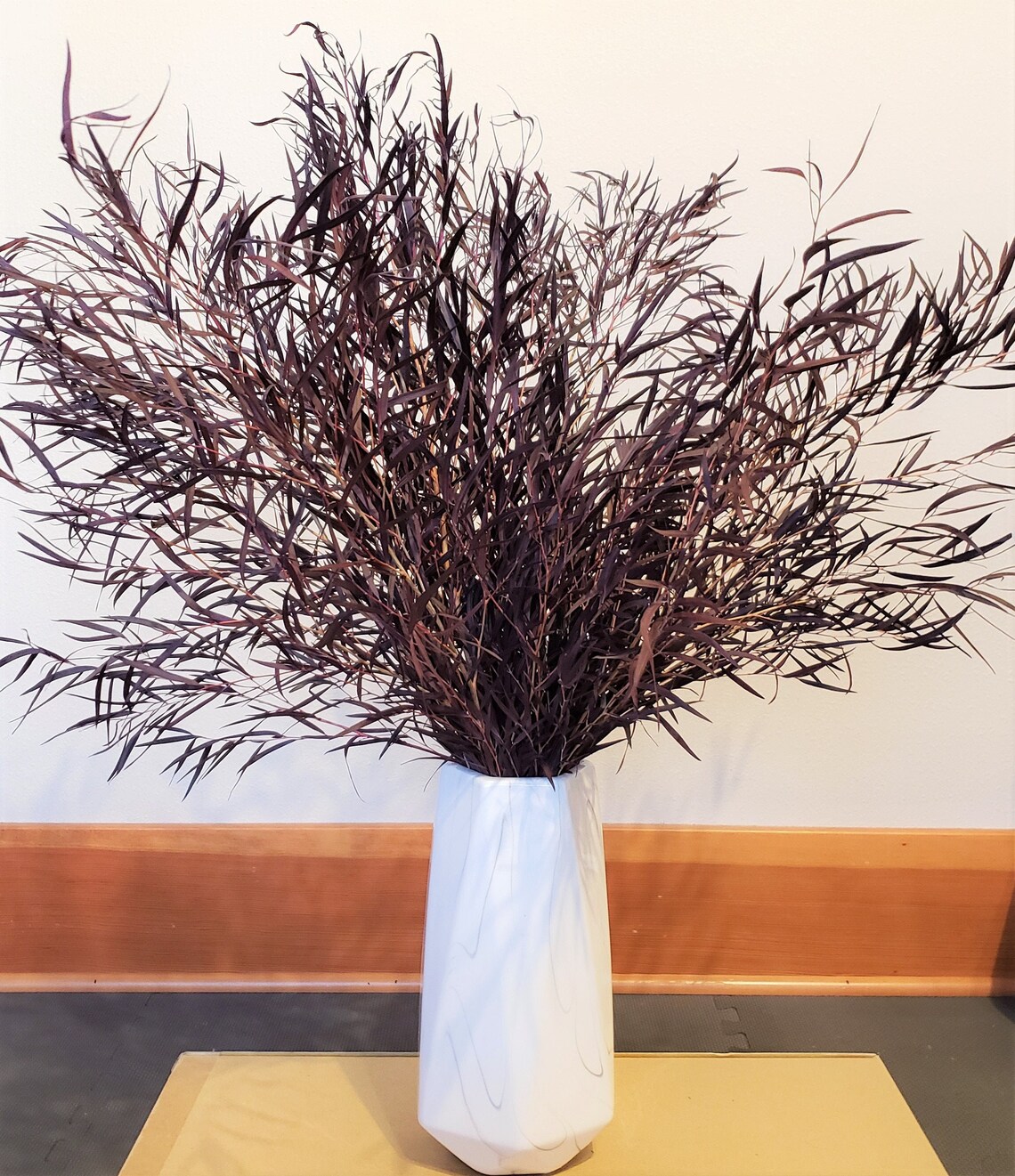 Preserveddried Agonis Burgundy Foliage Greenery Etsy