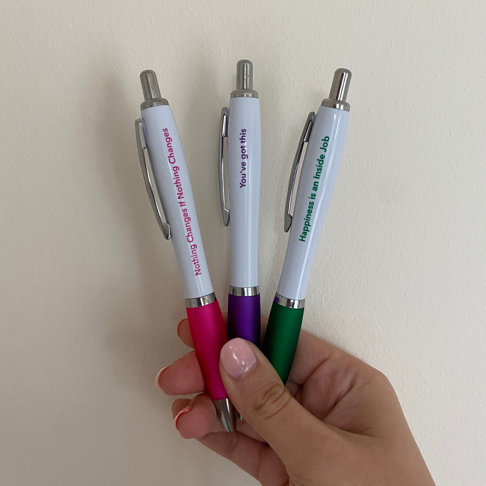 Positive Motivational Pens Mental Health Awareness Pen Pack Etsy UK