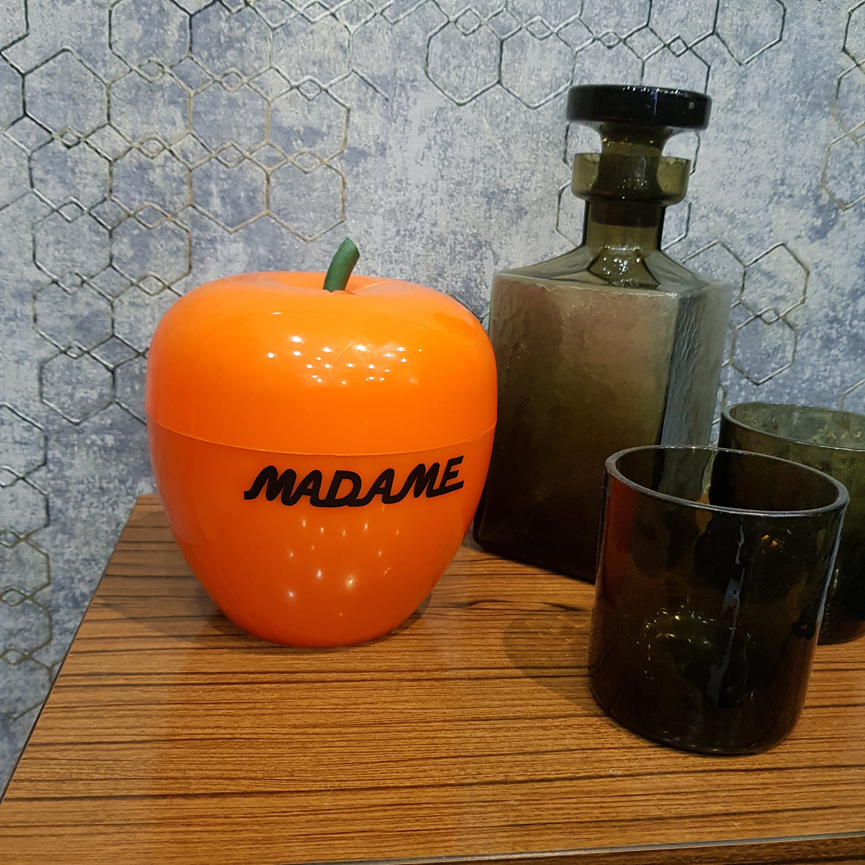 Seau à Glaçon Pomme Vintage, Années 70, Madame