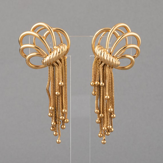 French Gold Vintage earrings 1950's