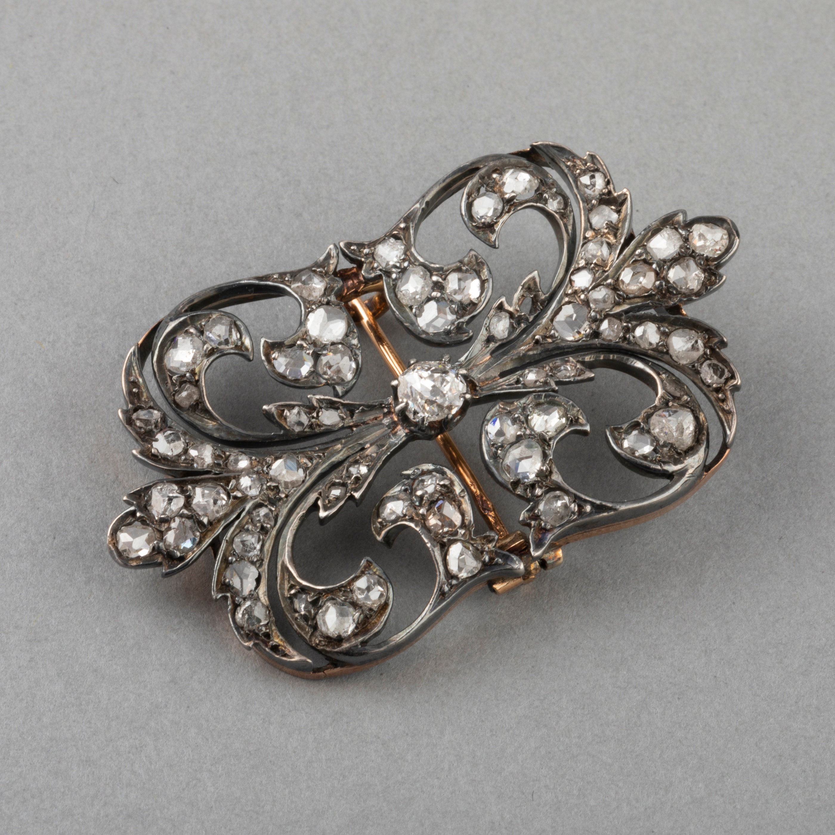 Antique Diamonds Brooch Etsy