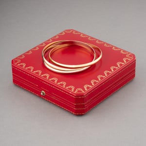 Pulsera Cartier Trinity Three Gold Vintage de tamaño mediano