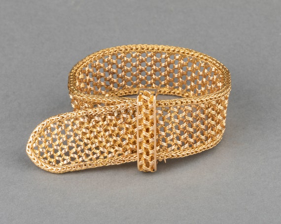 Gold Vintage French Belt Bracelet