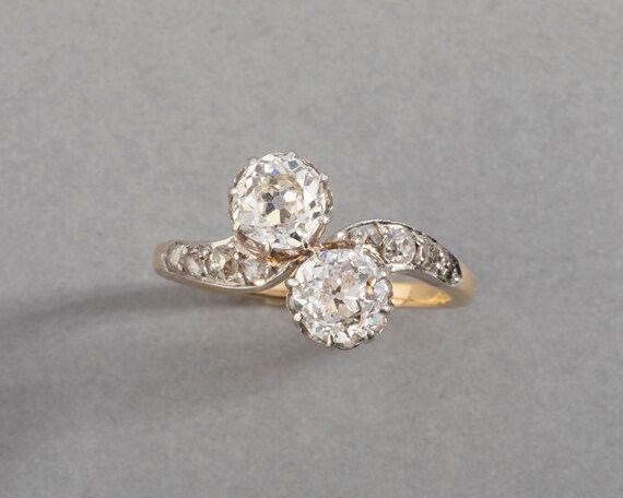 Ring Toi Et Moi Belle Epoque In Diamanten Etsy