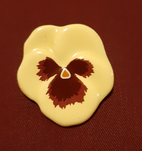 Avon Vintage Pansy Pin - image 1