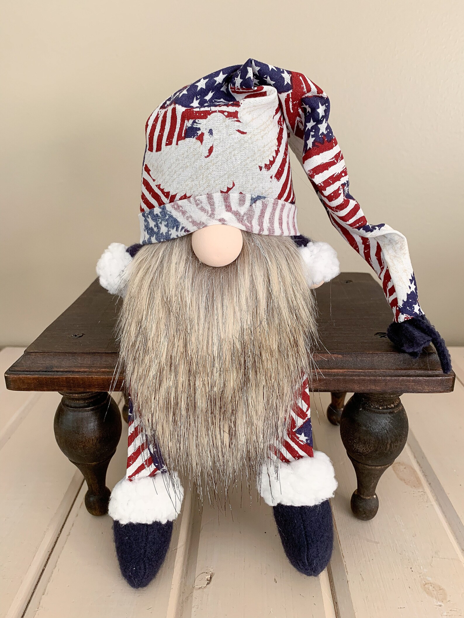 Patriotic flag gnome free shipping  etsy