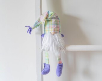 Easter Spring Plaid Gnome