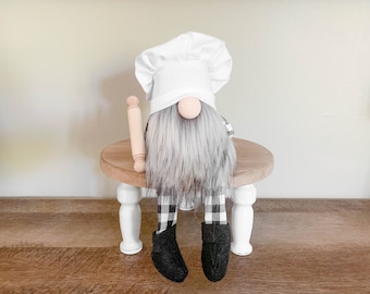 Buffalo Plaid Kitchen Chef Gnome FREE SHIPPING